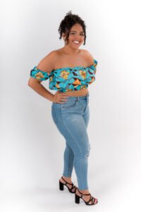 Crop top en wax Marilyn - PIÈCE UNIQUE